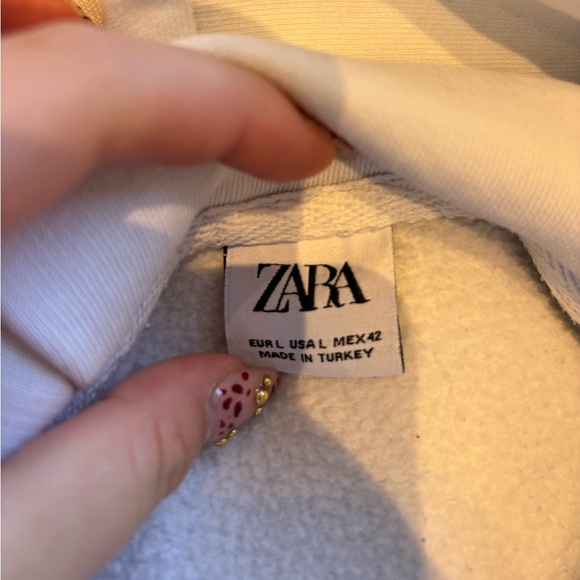 All white hoodie from Zara Men in L - Picture 3 of 3